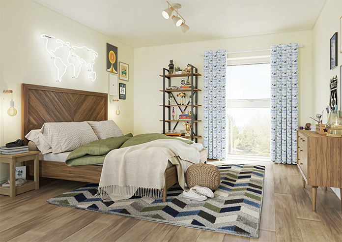 Cloudy Peaks, Icicle - Made to Measure Curtains - Image 7